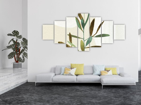 Obraz - Akvarelová větvička N⁰2 (210x100 cm)