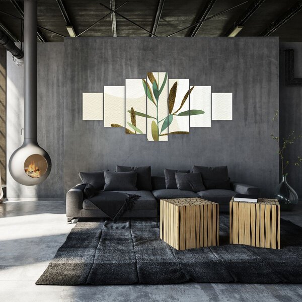 Obraz - Akvarelová větvička N⁰2 (210x100 cm)