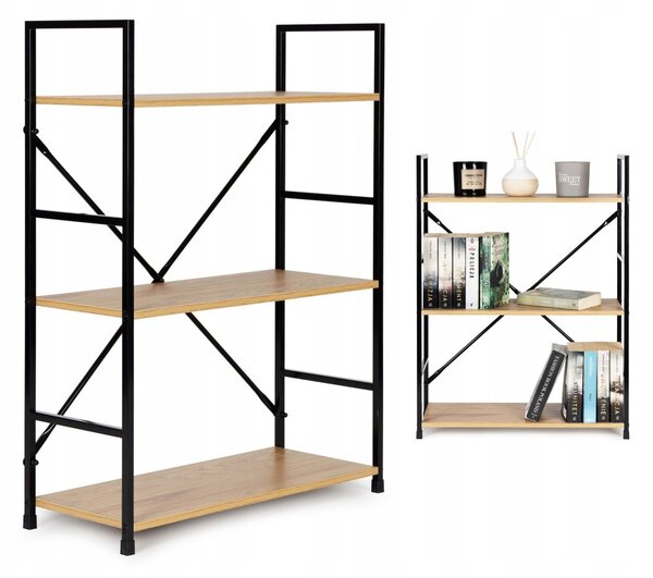 Regál ModernHome 59,5 cm x 80 cm x 23,5 cm divoký dub