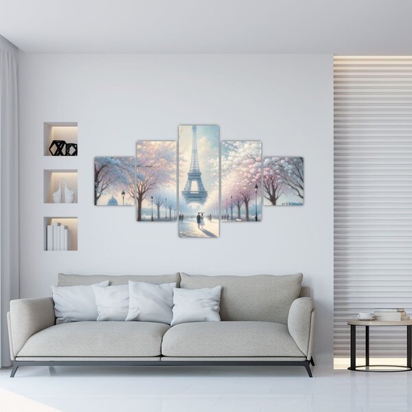Obraz - Malba z Paříže (125x70 cm)