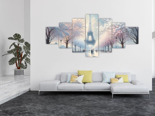 Obraz - Malba z Paříže (210x100 cm)