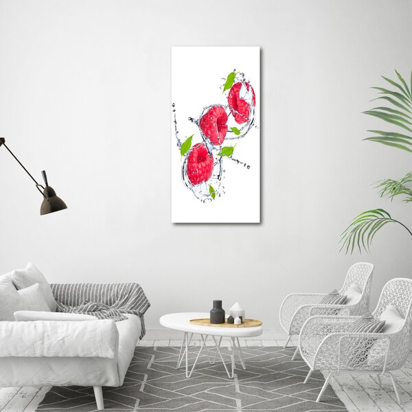 Vertikální Moderní fotoobraz canvas na rámu Maliny ocv-74089833