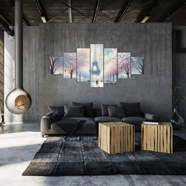 Obraz - Malba z Paříže (210x100 cm)