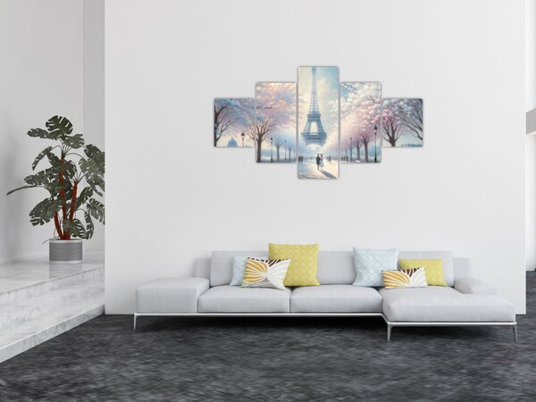 Obraz - Malba z Paříže (125x70 cm)