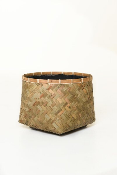 Přírodní obal na květiny CISTELLA, bambus, výška 29 cm, natur