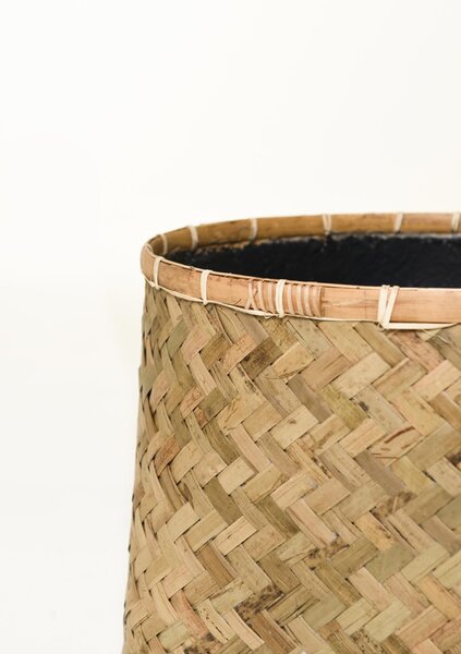 Přírodní obal na květiny CISTELLA, bambus, výška 29 cm, natur