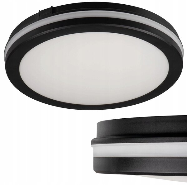 Stropní svítidlo přisazené Kanlux 40 W integrovaný LED zdroj 40 cm černé