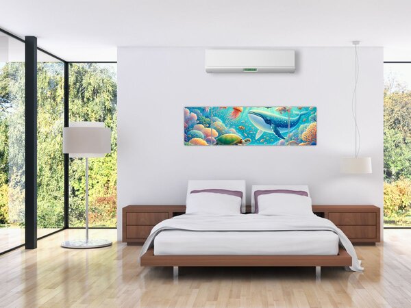 Obraz - Svět pod hladinou (170x50 cm)