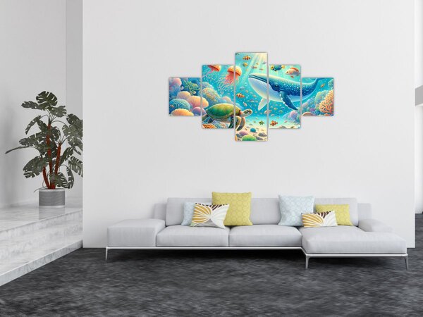 Obraz - Svět pod hladinou (125x70 cm)