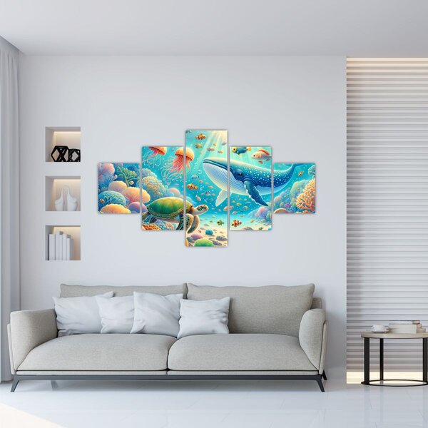 Obraz - Svět pod hladinou (125x70 cm)