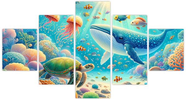 Obraz - Svět pod hladinou (125x70 cm)