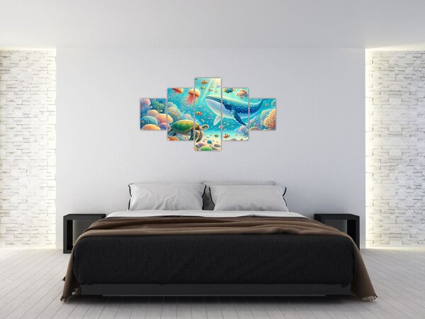 Obraz - Svět pod hladinou (125x70 cm)