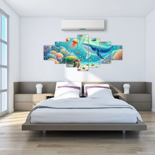 Obraz - Svět pod hladinou (210x100 cm)