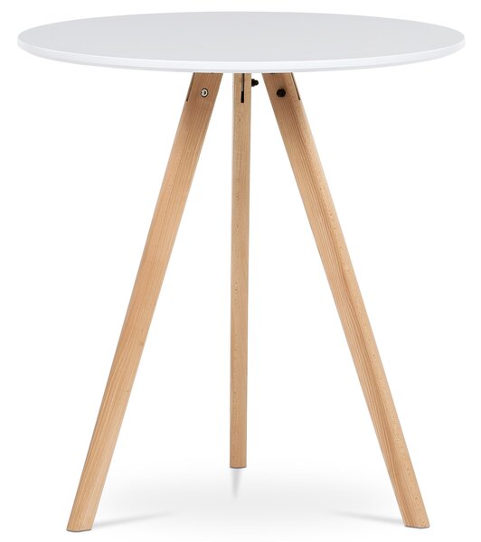 Vikio Jídelní stůl kulatý 70x70 bílý AJS106B