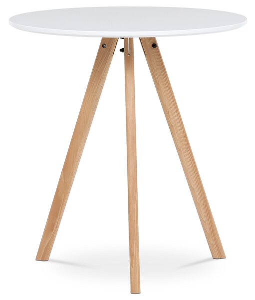 Vikio Jídelní stůl kulatý 70x70 bílý AJS106B