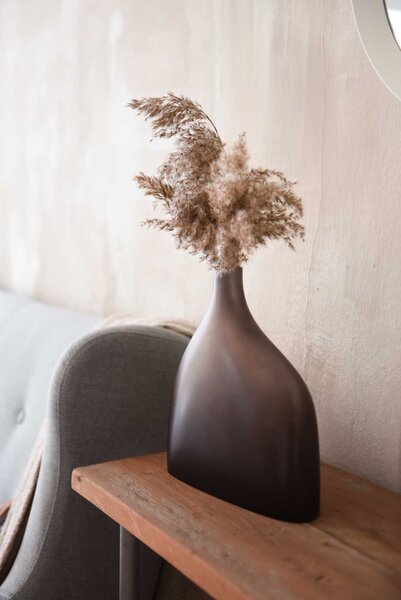 Okrasná stolní váza ELEGANTA, sklolaminát, výška 30 cm, bronzová