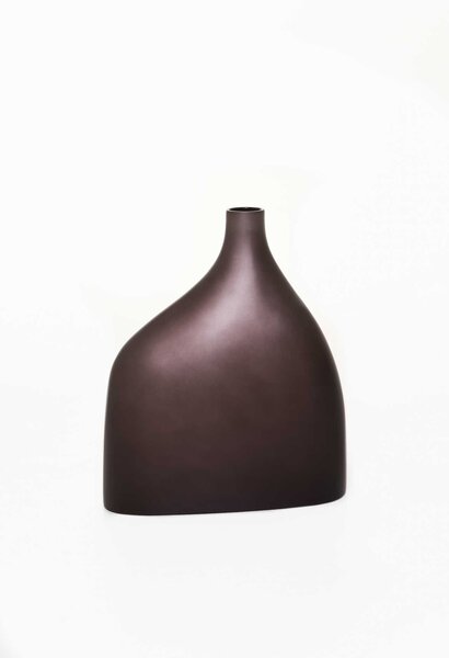 Okrasná stolní váza ELEGANTA, sklolaminát, výška 30 cm, bronzová