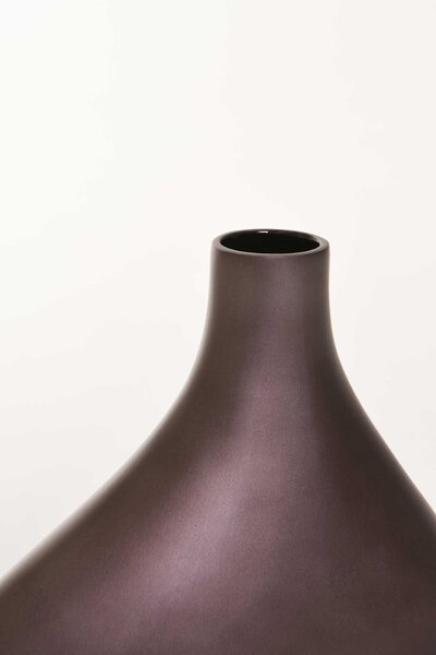 Okrasná stolní váza ELEGANTA, sklolaminát, výška 30 cm, bronzová