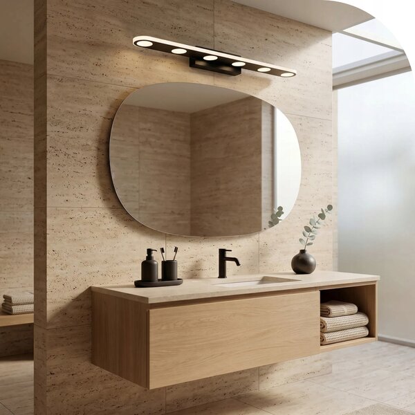 Nástěnné svítidlo TOOLIGHT LED 60 cm černé moderní