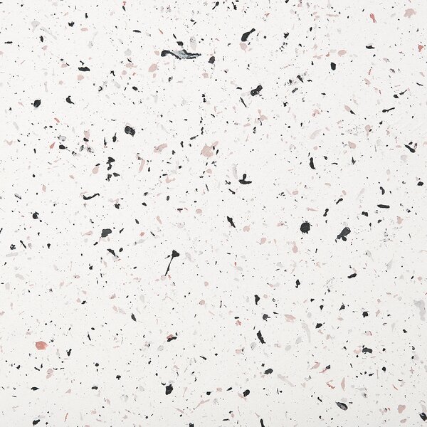Konferenční stolek TREZZO 90 cm 90 cm Terrazzo efekt Bílé terrazzo