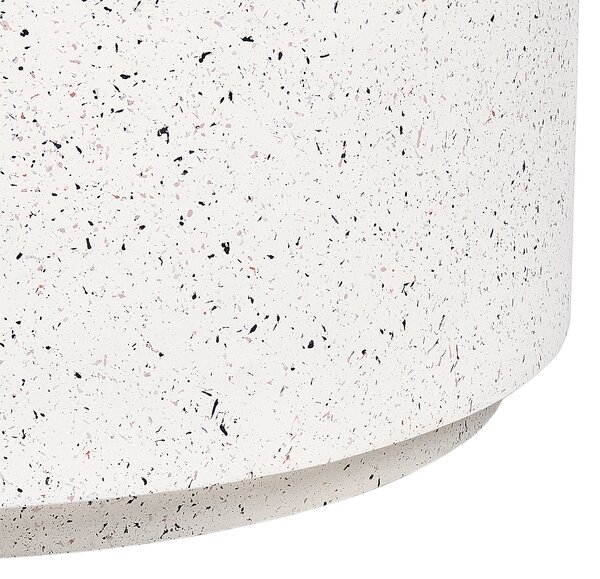 Konferenční stolek TREZZO 90 cm 90 cm Terrazzo efekt Bílé terrazzo