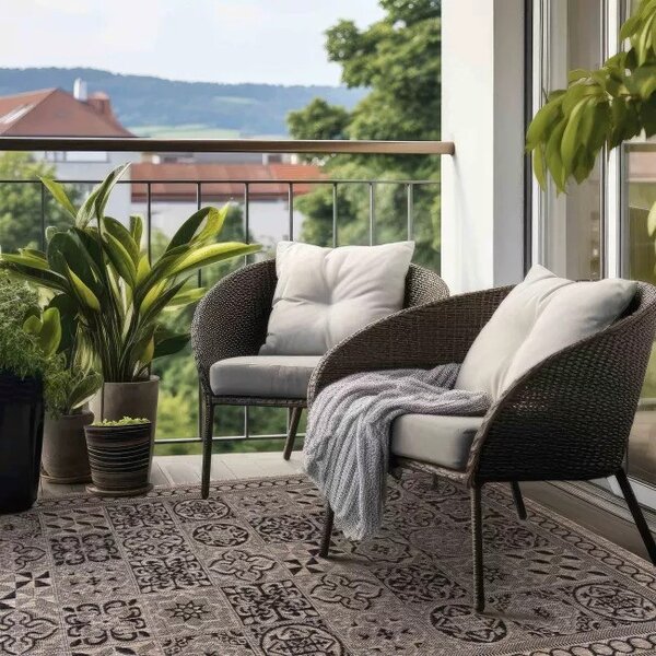 Makro Abra Kusový koberec Sisal MELISSA KF87A hnědý béžový Rozměr: 60x100 cm