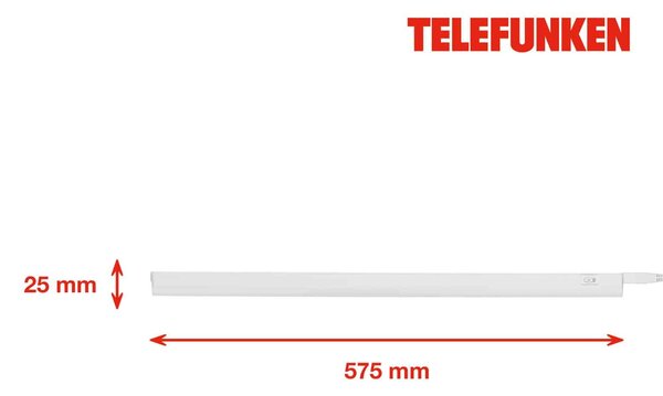 TF 204506TF TELEFUNKEN LED skříňkové svítidlo 57,5 cm 8,3W 750lm bílé - BRILONER