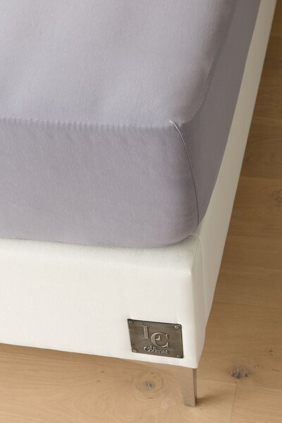 Prostěradlo Středně šedé ELASTAN PREMIUM Jersey s elastanem PREMIUM 90-100 x 200-220/40