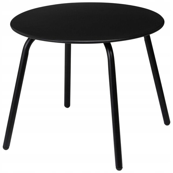 Kovový stolek odkládací KÁVOVÝ ČERNÝ 50xh40 cm do LOŽNICE OBÝVACÍHO POKOJE