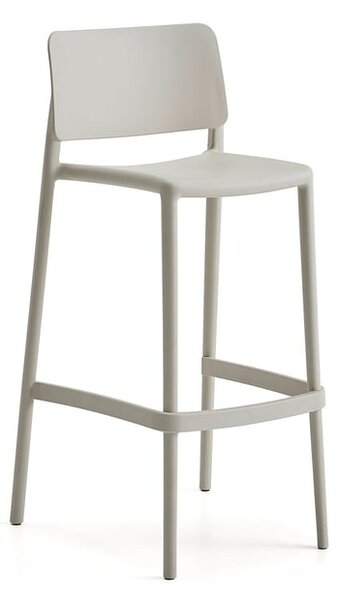 AJ Produkty Barová židle RIO, výška sedáku 750 mm, světle šedá