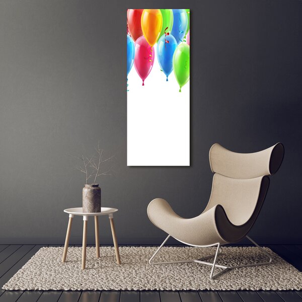 Vertikální Foto obraz na plátně Barevné balony ocv-77215325
