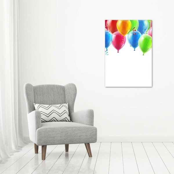 Vertikální Foto obraz na plátně Barevné balony ocv-77215325