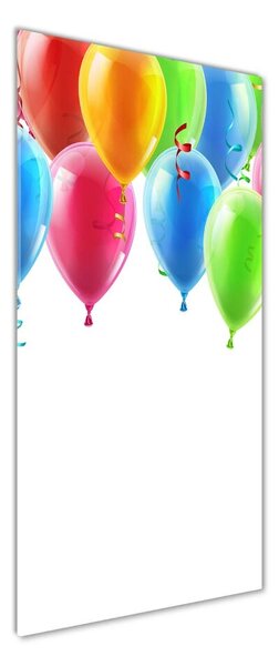 Vertikální Fotoobraz na skle Barevné balony osv-77215325