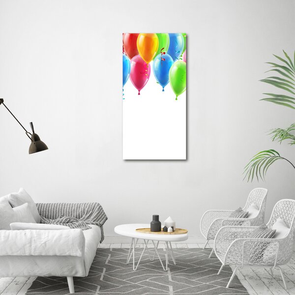 Vertikální Foto obraz na plátně Barevné balony ocv-77215325