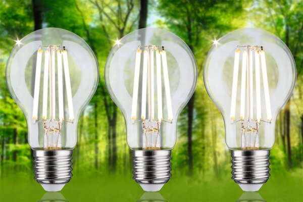 P 29132 Eco-Line Filament 230V LED žárovka E27 3ks-sada 3x4W 3000K čirá - PAULMANN