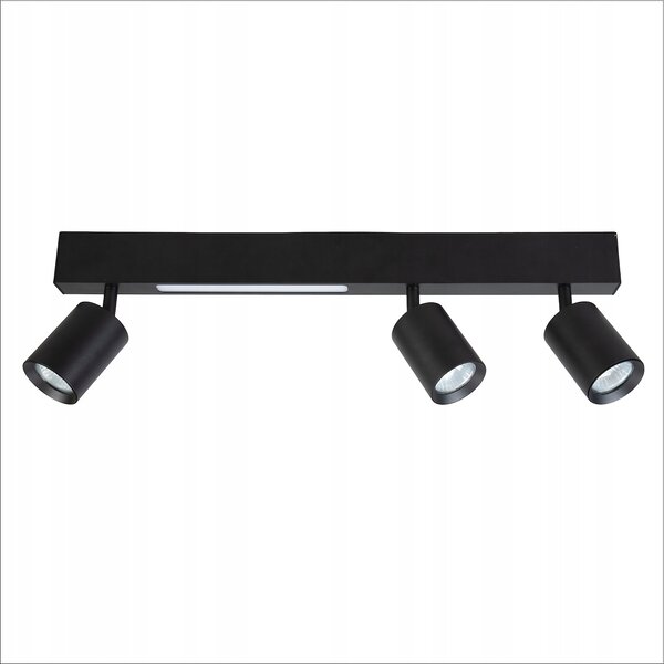 Milagro Stropní Svítidlo Magnet 9W+3xGU10 3000/4000K Černé STROPNÍ SVÍTIDLA