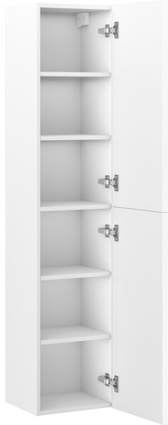 Mexen Rivel koupelnový sloupek 35 cm, 2 dveře, drážkovaný, bílý mat - 91A21-03016-2-BF01