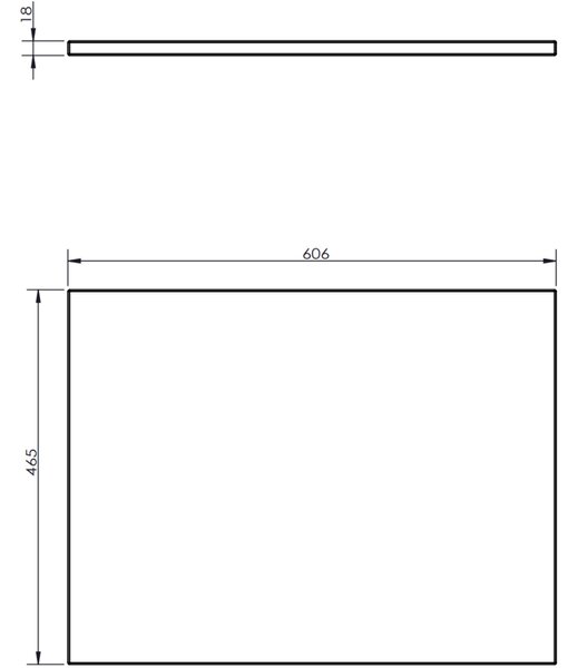 Mexen Rivel koupelnová skříňka pod umyvadlo 60 cm s deskou, 2 zásuvky, drážkovaná, bílá mat - 91A20-06047-2-BFFC01