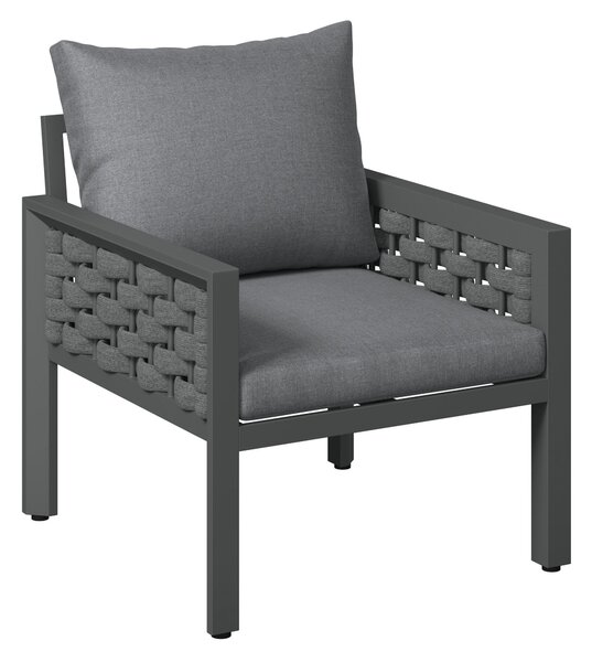 TERASOVÁ SEDACÍ SOUPRAVA 4dílné, kov, plast, textil Ambia Garden - Online Only zahradní nábytek, Online Only