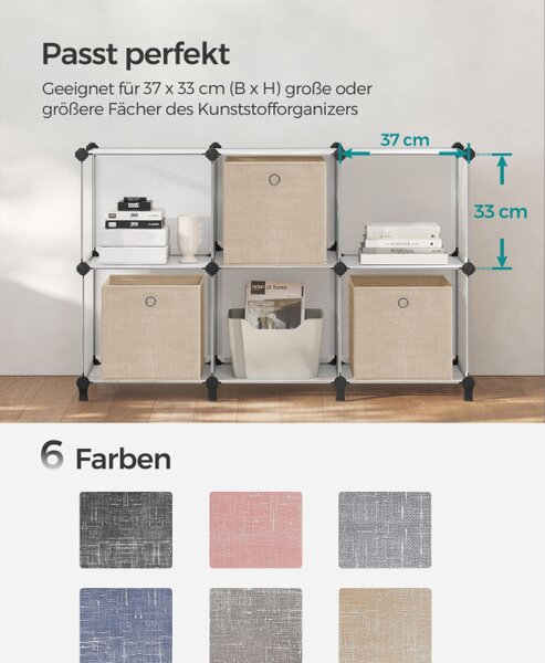 Set stohovatelných boxů RFB006K03 (6 ks)