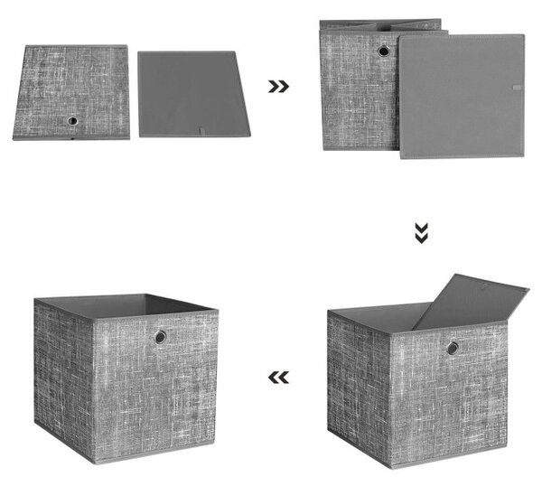 Set stohovatelných boxů RFB02LG-3 (6 ks)