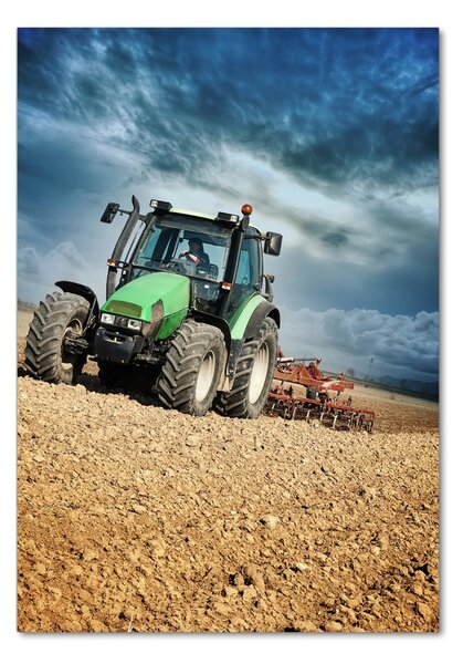 Vertikální Foto-obraz fotografie na skle Traktor osv-78067155