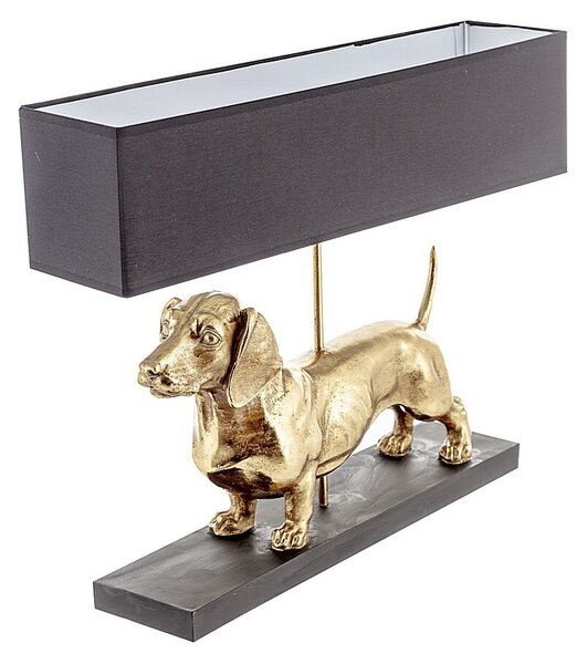 Dekorační stolní svítidlo Gold Dog výška 48cm