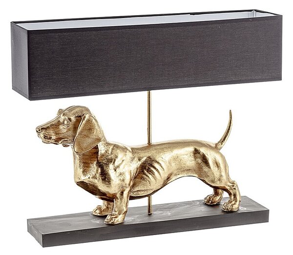Dekorační stolní svítidlo Gold Dog výška 48cm