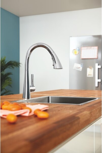 GROHE 32294002 - Dřezová baterie ZEDRA 401 mm lesklý chrom