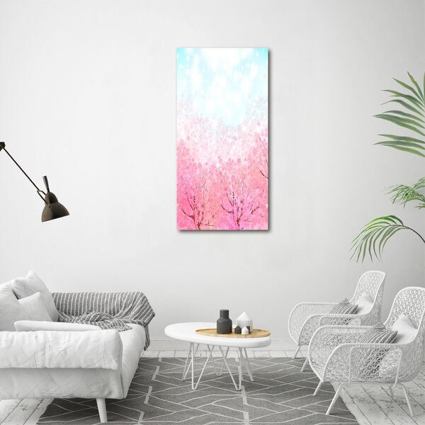 Vertikální Foto obraz canvas Květy višně ocv-78464796