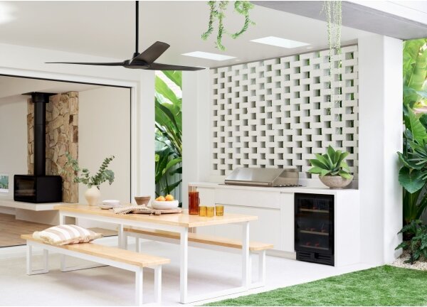 Lucci Air 21321649 - Stropní ventilátor ABYSS pr. 142 cm IP66 černá + DO