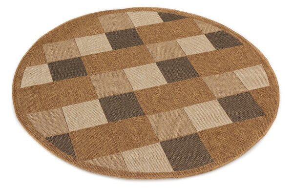 Koberec Adana Chess Beige kruh