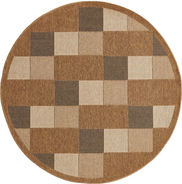Koberec Adana Chess Beige kruh