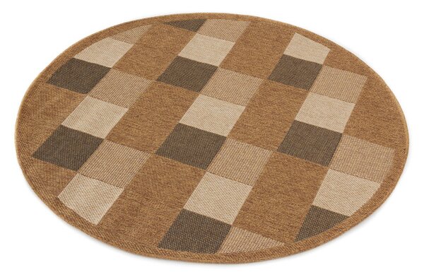 Koberec Adana Chess Beige kruh